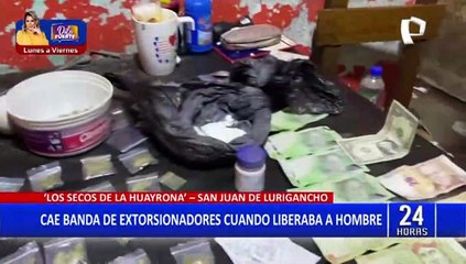 SJL: Policía detiene a banda de extorsionados cuando liberaba a una de sus víctimas secuestradas