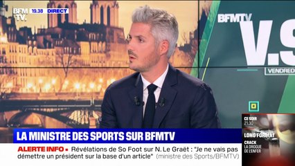 Amélie Oudéa-Castéra: "Je suis impatiente que tout cela se traite. On a besoin d'avoir un sport un peu nettoyé d'un certain nombre de dysfonctionnements"