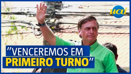 Bolsonaro sobre 1º turno: 'Nós somos a maioria'