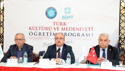 TMV'nin "Türk Kültürü ve Medeniyeti Öğretim Programı" istişare toplantısı