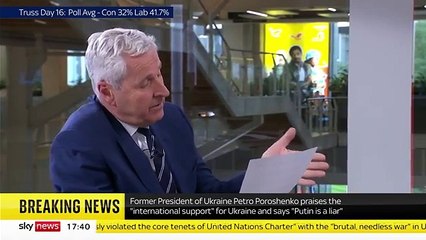 ''Putin is a liar,' says former Ukrainian President