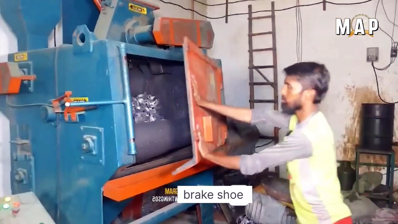 Motorcycle brake shoe manufacturing process video Dailymotion