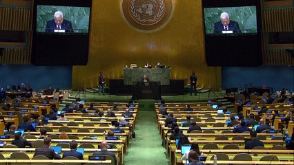 Israel ha dejado de ser un "socio" para la paz, dice Abas en la ONU