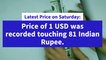 Indian Rupee falls historically against USD | 1 USD price in INR in 2022? | Will Rupee fall beyond? | Future predictions on INR value against the USD | INR falls to 81 mark against 1 USD which is historical.