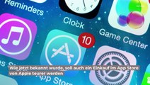 Wegen Inflation: Apple erhöht Preise in App Store