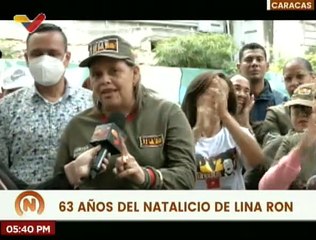 Culmina acto de conmemoración del natalicio de la recordada dirigente política Lina Ron