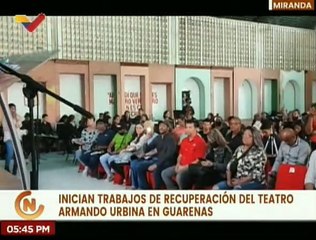 Miranda | Realizan trabajo de rehabilitación en el Teatro Armando Urbina en Guarenas mcpio. Plaza