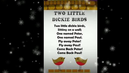 Descargar video: two little dicky birds | two little dickle birds rhyme