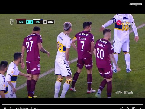 Liga Profesional de Futbol 2022: Lanus 0 - 0 Boca Jrs (Primer Tiempo)