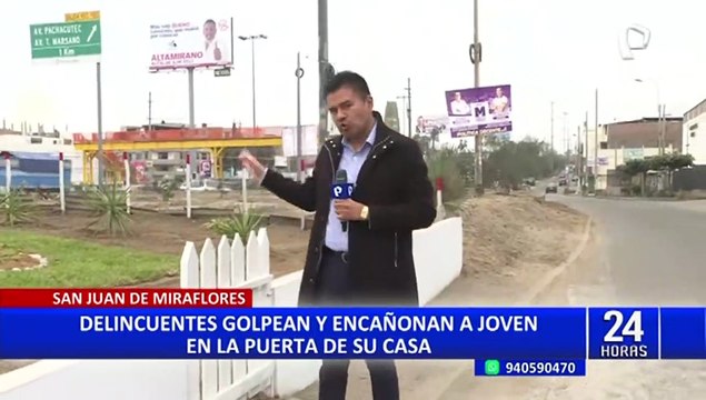 Delincuencia imparable en Surco y SJM: Ladrones golpean y asaltan a sus victimas afuera de sus casas