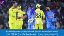 India vs Australia, 2nd T20I 2022 Stat Highlights: Hosts Bounce Back With Series-Levelling Win