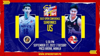 GAME 2 SEPTEMBER 27, 2022 | PGJC-NAVY SEALIONS vs CIGNAL HD SPIKERS | 2022 SPIKERS' TURF S5 OPEN CONFERENCE
