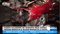 Fuerta accidente vial deja varios heridos en la capital