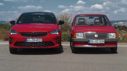 The new Opel Corsa in Red Design Preview
