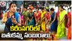 Teenmaar Chandravva Participates In Karimnagar Bathukamma Celebrations _ V6 News