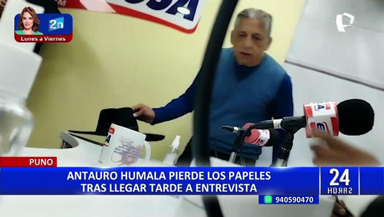 ¡Perdió los papeles! Antauro Humala agrede a periodista durante entrevista radial en Puno