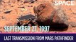OTD in Space - Sept. 27: Last Transmission From Mars Pathfinder