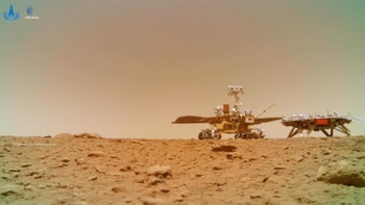 El robot chino Zhurong halla en Marte terrenos moldeados por el agua