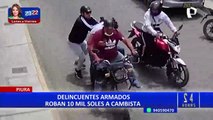Piura: Marcas golpean y roban a cambista en plena luz del día