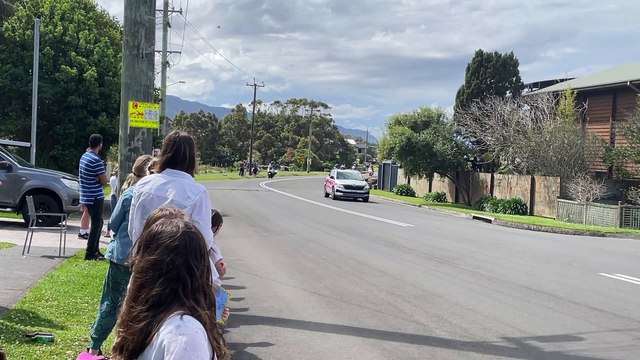 Gladys Verhulst leads the women’s elite road race through Woonona/Illawarra Mercury/ 24,09,22