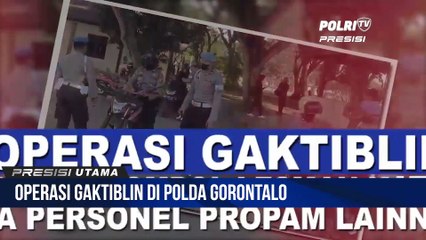 Polda Gorontalo, Tegakkan Disiplin Terhadap Anggota Polri Dan PNS Polri Di Lingkungan Polda Gorontalo
