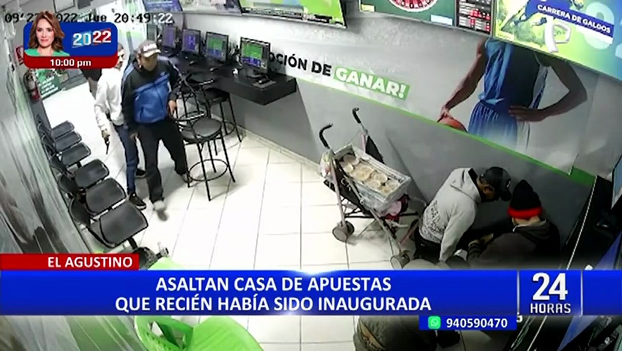 El Agustino: delincuentes armados asaltan casa de apuestas recién inaugurado