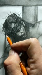 Jesus Christ pencil Drawing easy way draw #art #trendig
