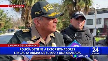 SJL: Detienen a 3 personas dedicados a la extorsión y cobro de cupos