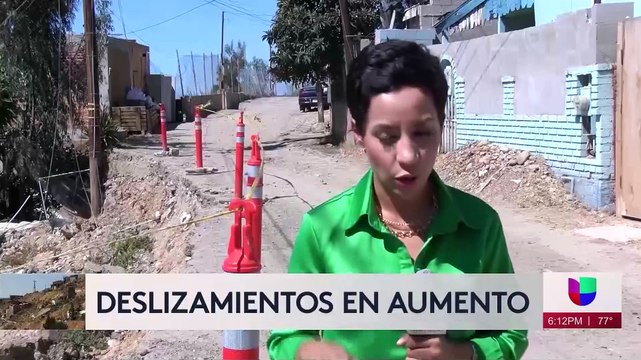 Continúan los deslizamientos de tierra en Tijuana y la preocupación de quienes habitan en esas zonas.