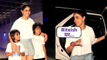 Genelia D'souza-Riteish Deshmukh के बच्चों ने Media के सामने की ये हरकत, जीत दिल, video viral!