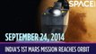 OTD in Space - Sept. 24: India's 1st Mars Mission Reaches Orbit