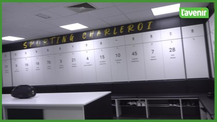 Le nouveau vestiaire du Sporting de Charleroi