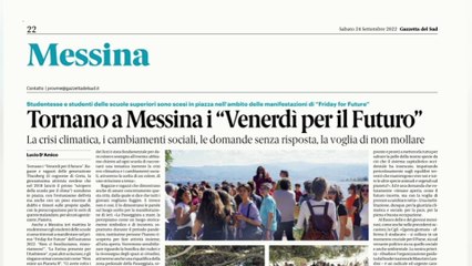 Rassegna stampa 24-09-22 edizione Messina