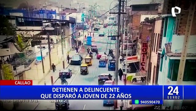 Callao: dictan 9 meses de prisión preventiva contra delincuente que disparó a joven de 22 años