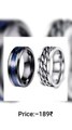 YouBella Jewellery Stainless Steel Ring Combo for Boys and Men