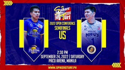 GAME 1 SEPTEMBER 24, 2022 | NU-STA.ELENA NATIONALS vs PGJC-NAVY SEALIONS | 2022 SPIKERS' TURF S5 OPEN CONFERENCE
