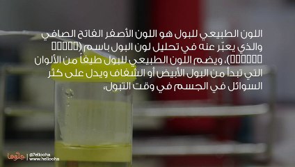 لون البول الطبيعي وأسباب تغير لون البول ودلالاته