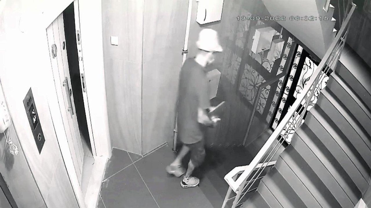 Fötr şapkalı hırsız, kamera görüntüsünden tespit edilip yakalandı