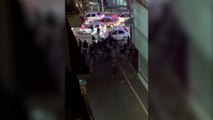 İran'da protestocular ile polis arasındaki tartışma kameraya yansıdı