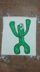 How to draw Green/Roblox Rainbow friends