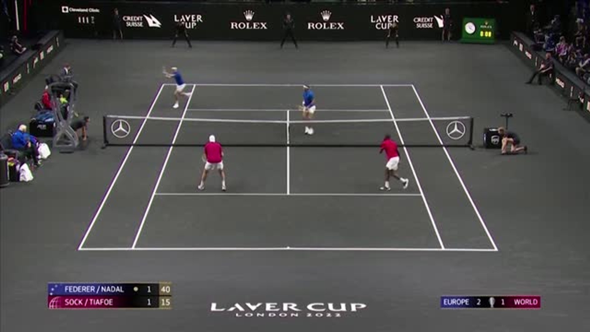 Laver Cup - Federer s'incline pour son dernier match - Vidéo Dailymotion