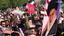 Iran protests: Pro-government rallies grip Tehran after a week of deadly clashes
