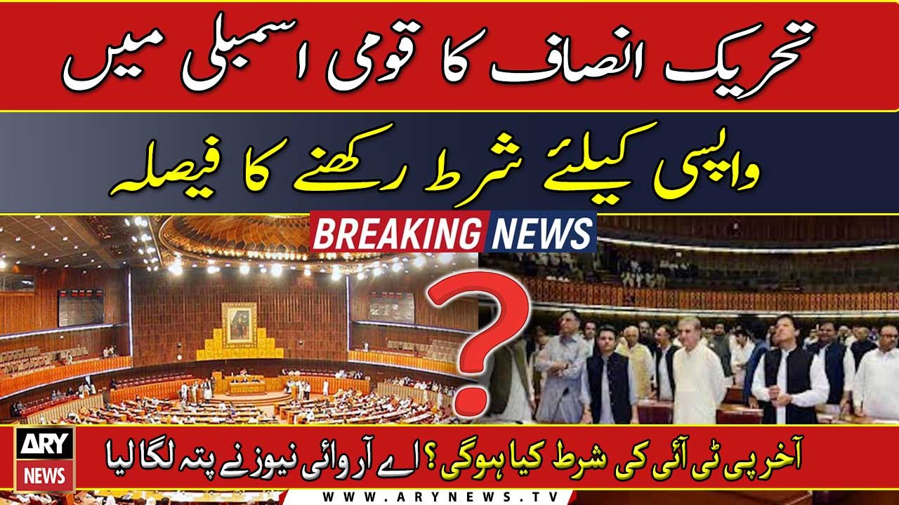 PTI decides to put condition over return in National Assembly