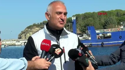 Çanakkale haberi! SPOR Bakan Ersoy, Gelibolu Tarihi Sualtı Parkı'nda batık gemiye anı dalışı gerçekleştirdi