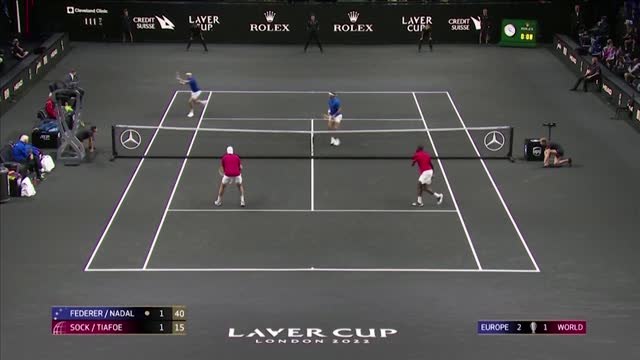 Federer bids an emotional farewell as he and Nadal lost to American duo Tiafoe & Sock
