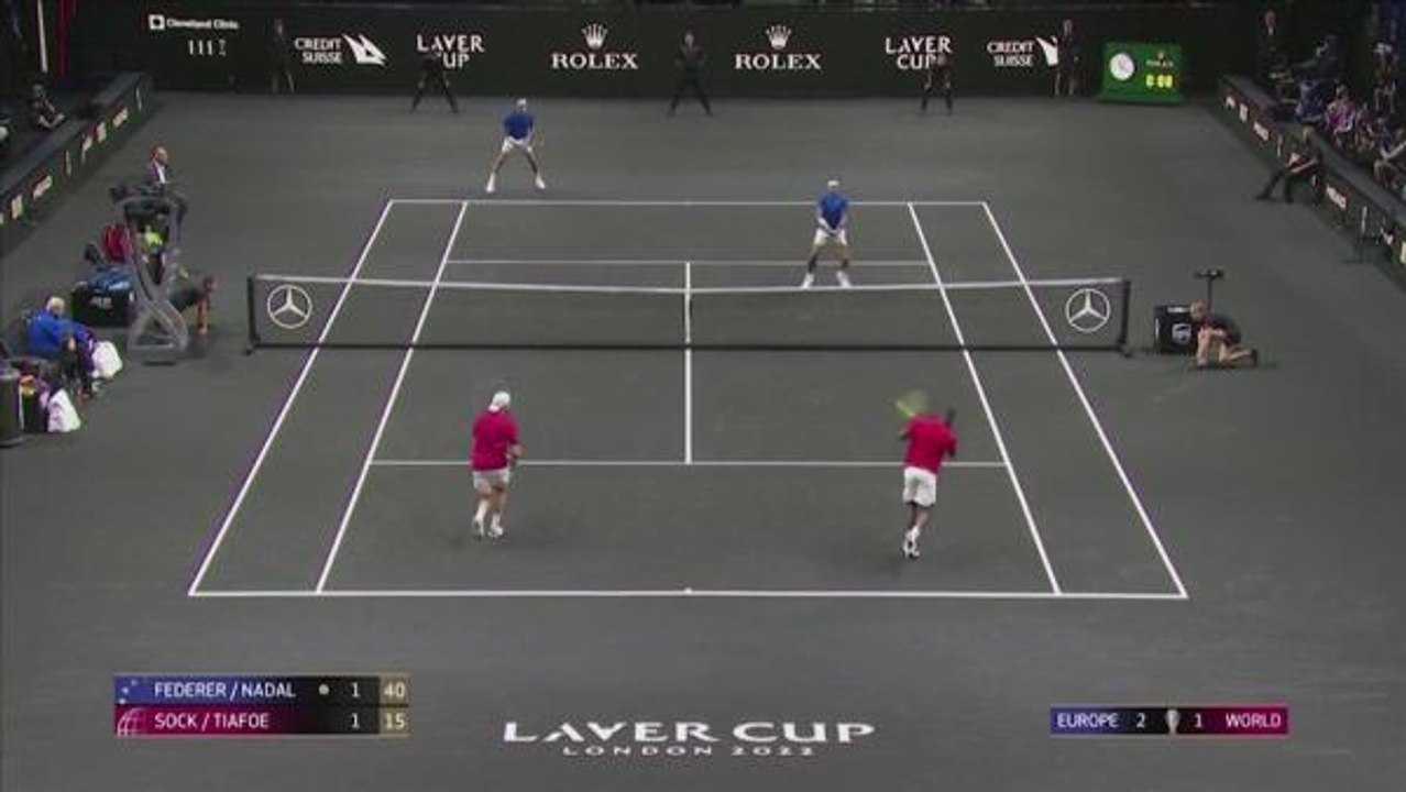 TENNIS: Laver Cup: Federer bids an emotional farewell as he and Nadal lost to American duo Tiafoe & Sock