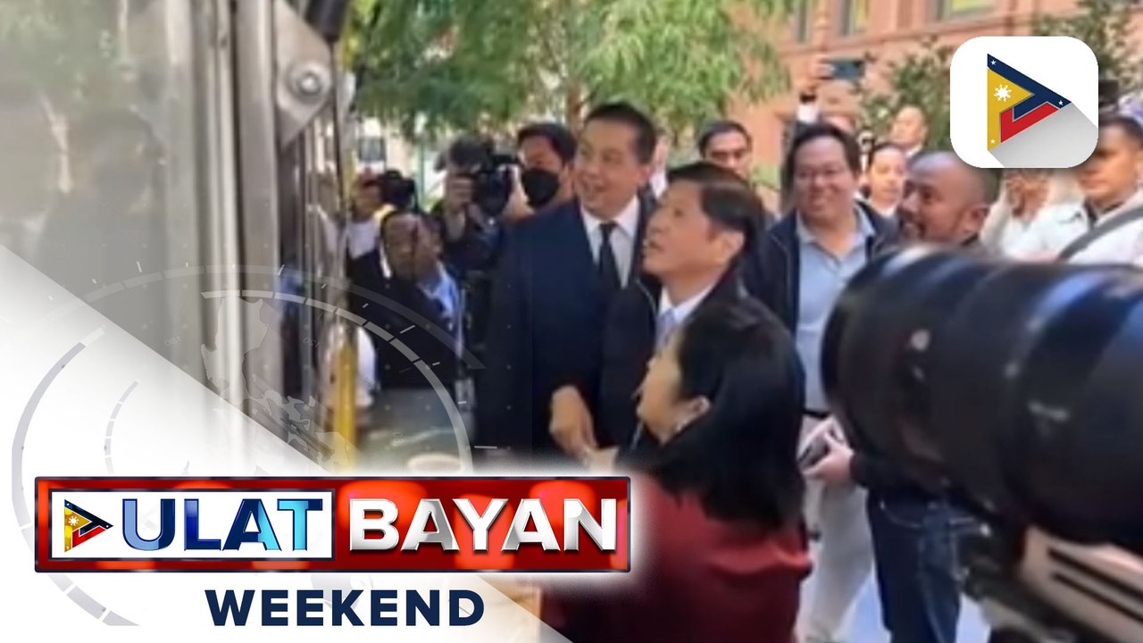 Pres. Ferdinand R. Marcos Jr. at first lady Liza Araneta Marcos, nag-enjoy kumain sa dalawang Pinoy food truck sa New York, USA
