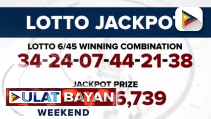 Mahigit P58-M jackpot prize sa Lotto 6/45, tinamaan ng lone bettor mula Quezon Province