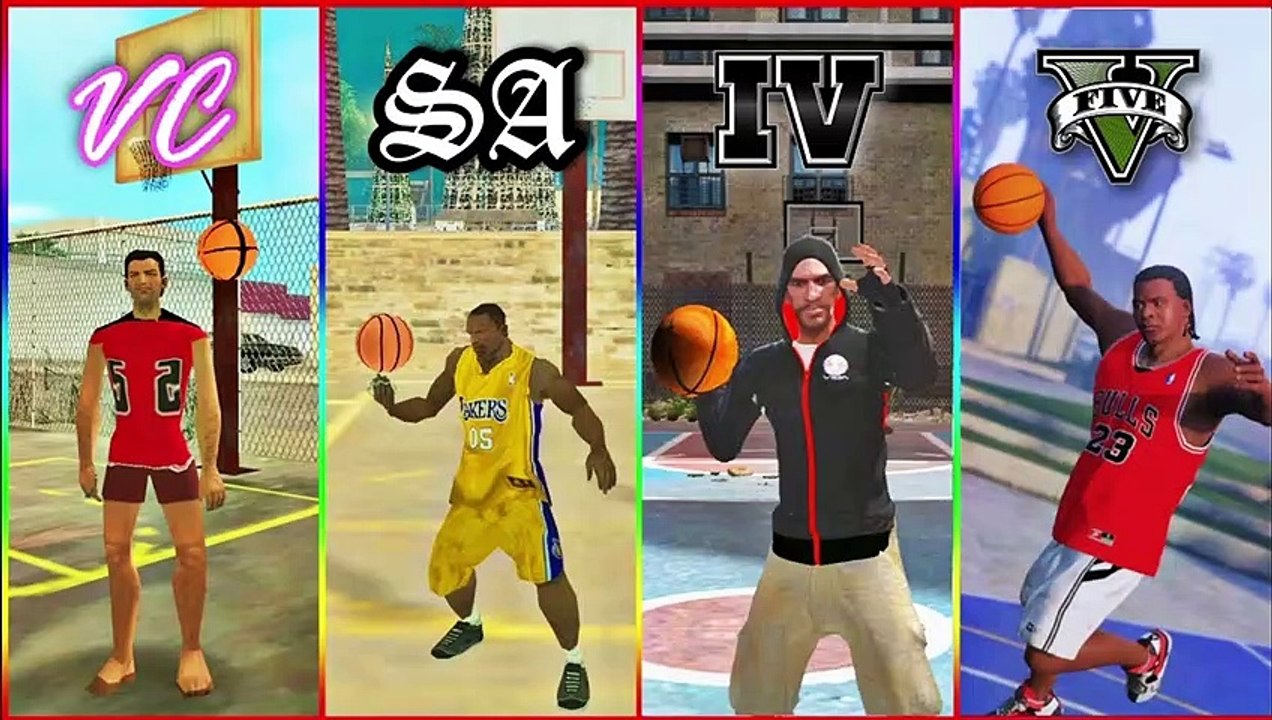 Playing BasketBall in Every GTA Game