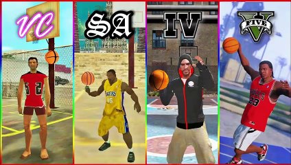 Playing BasketBall in Every GTA Game